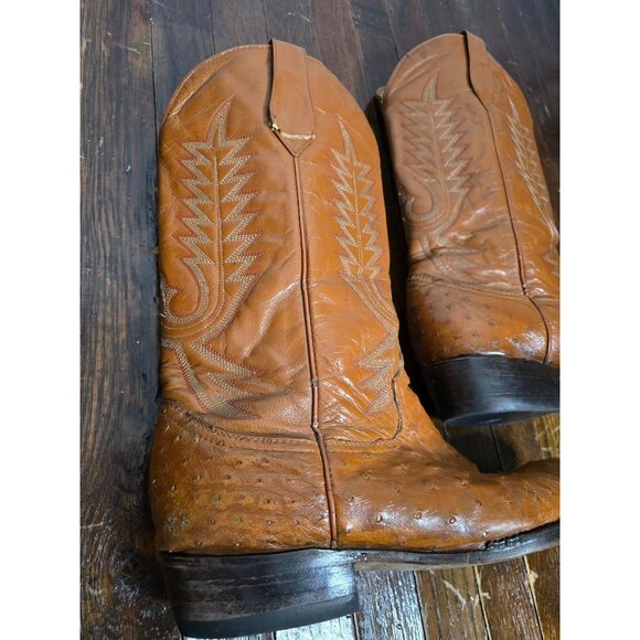 Vintage Botas Calibre Light Brown Cowboy Boots - Picture 10 of 16
